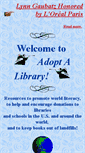 Mobile Screenshot of adoptalibrary.org