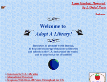 Tablet Screenshot of adoptalibrary.org